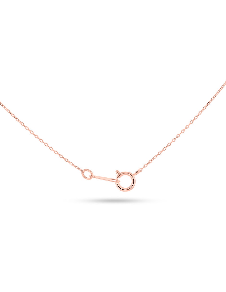 Collar de oro rosa 14 K 2