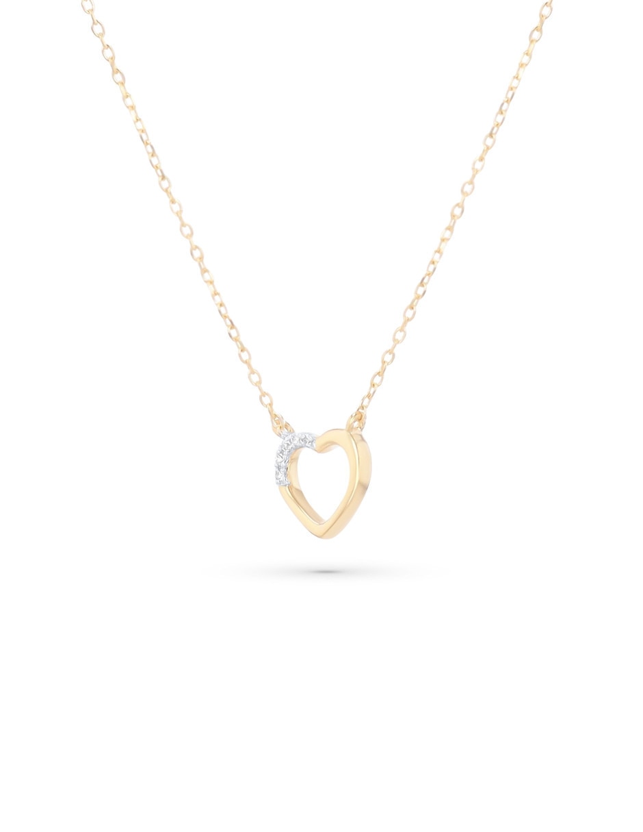 Gargantilla corazón Joyerias Bizzarro de oro amarillo 14 K