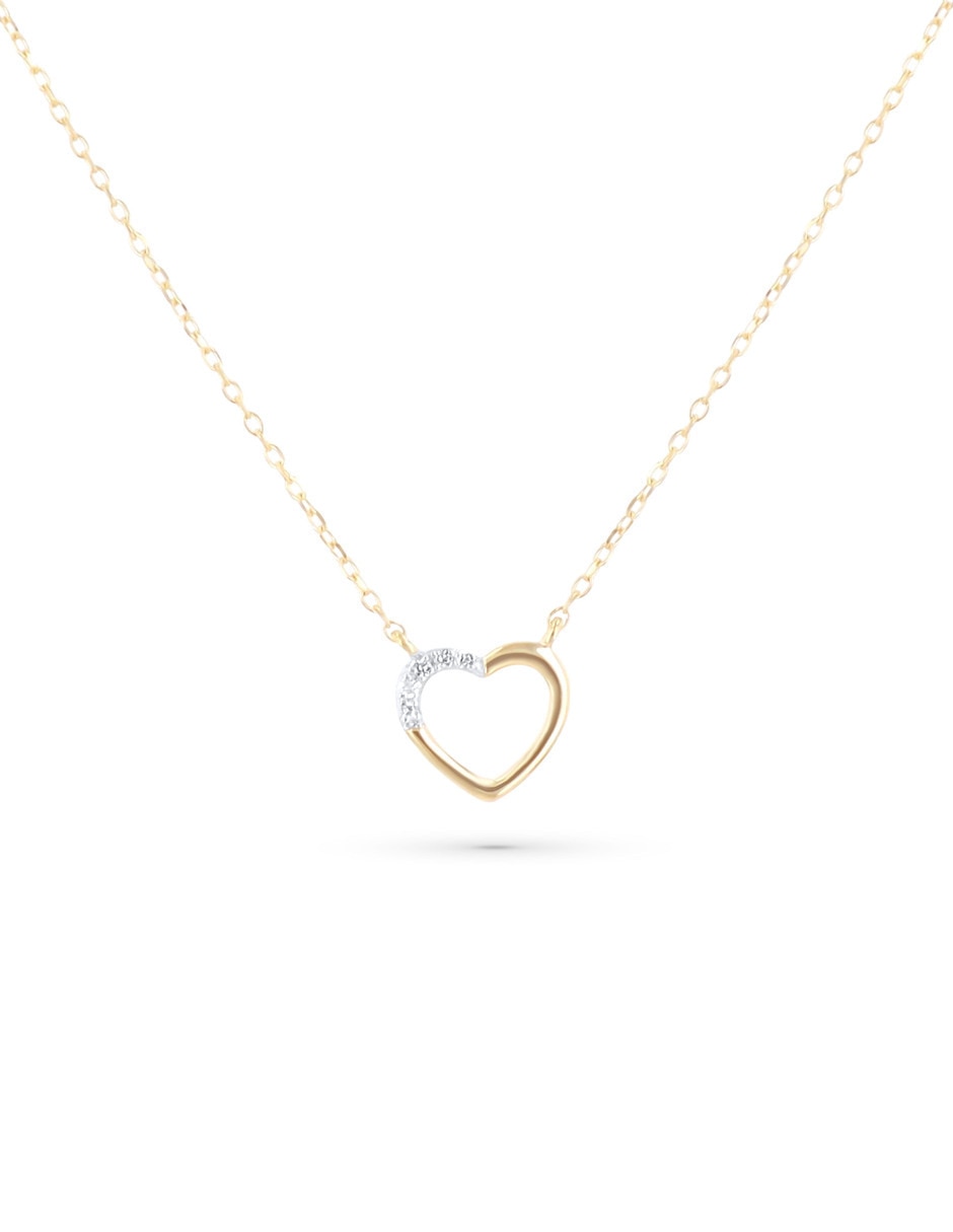 Gargantilla corazón Joyerias Bizzarro de oro amarillo 14 K