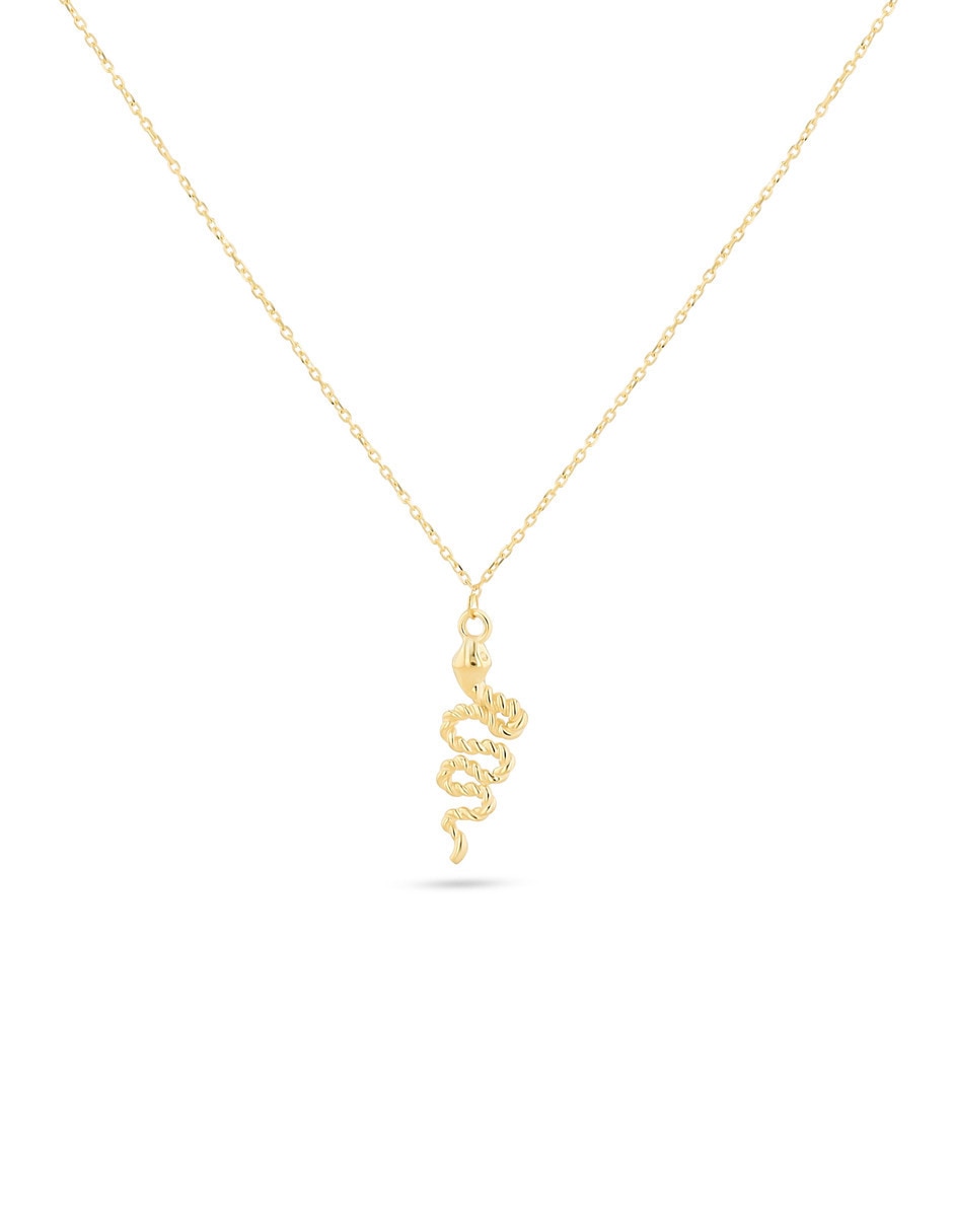 Gargantilla de serpiente de oro amarillo 14 K Gargantilla de serpiente de oro amarillo 14 K