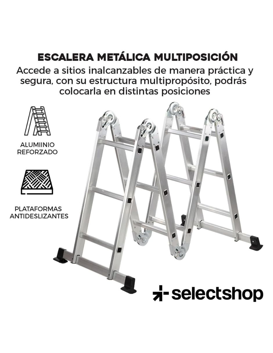 Escalera multipropósito Select Shop de metal
