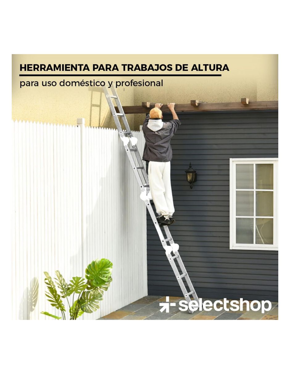 Escalera multipropósito Select Shop de metal