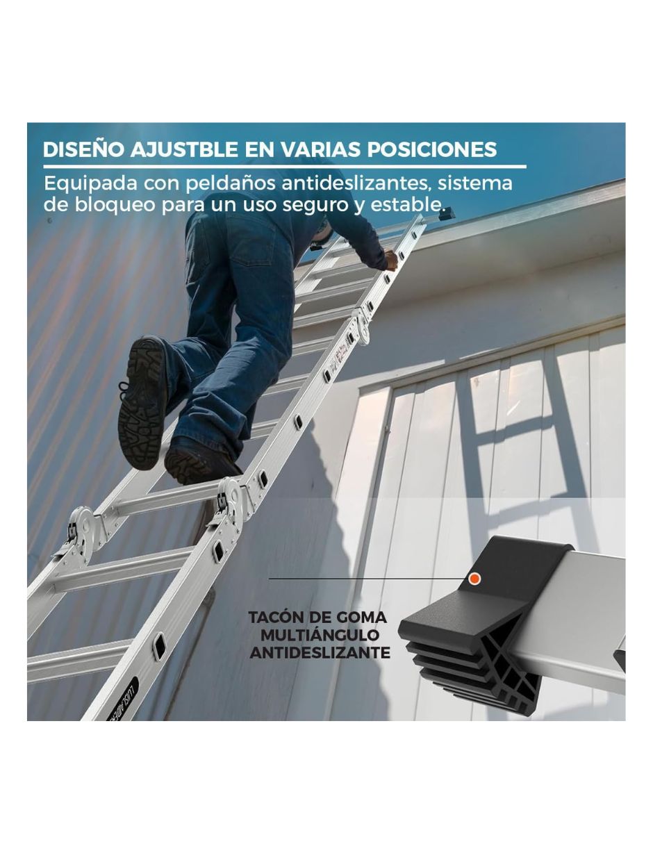 Escalera multipropósito Select Shop de metal