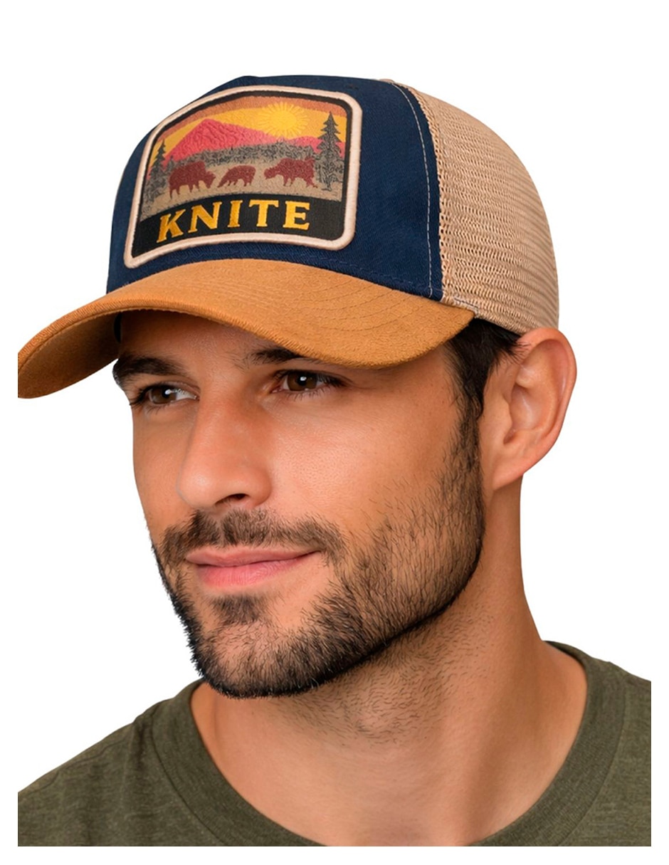 Gorra visera curva snapback Knite para hombre