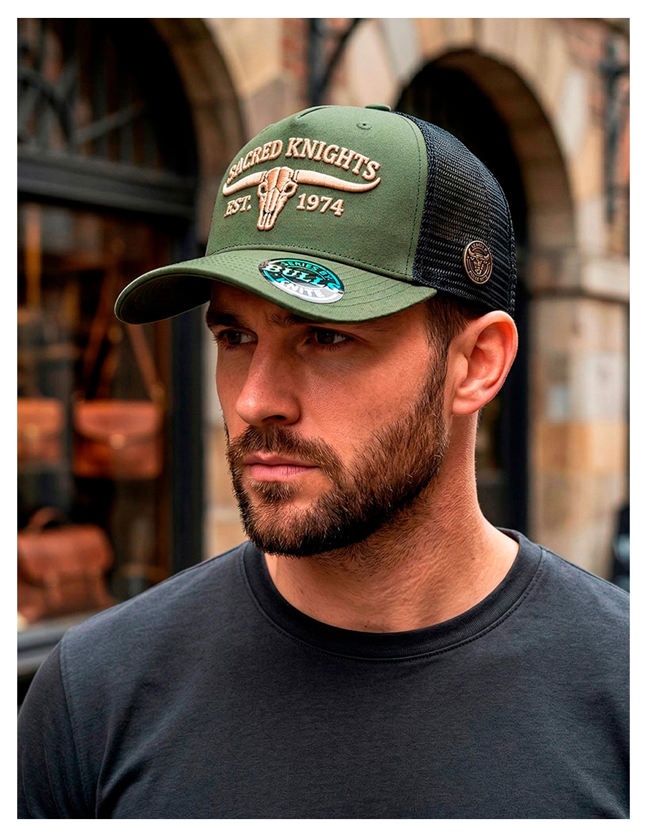 Gorra visera curva snapback para casual knite para hombre