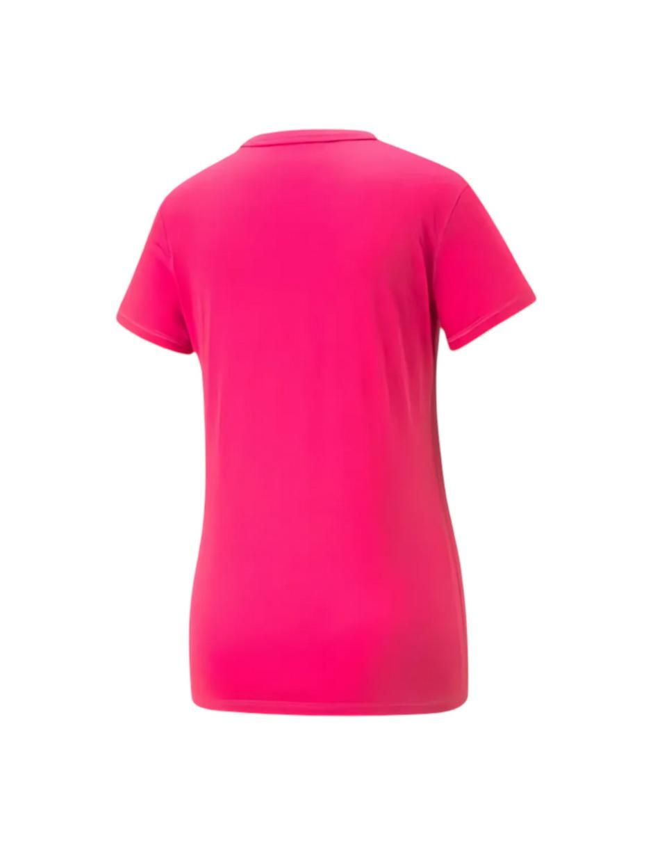 Playera manga corta Puma Womens Graphic Tee Train cuello redondo para mujer