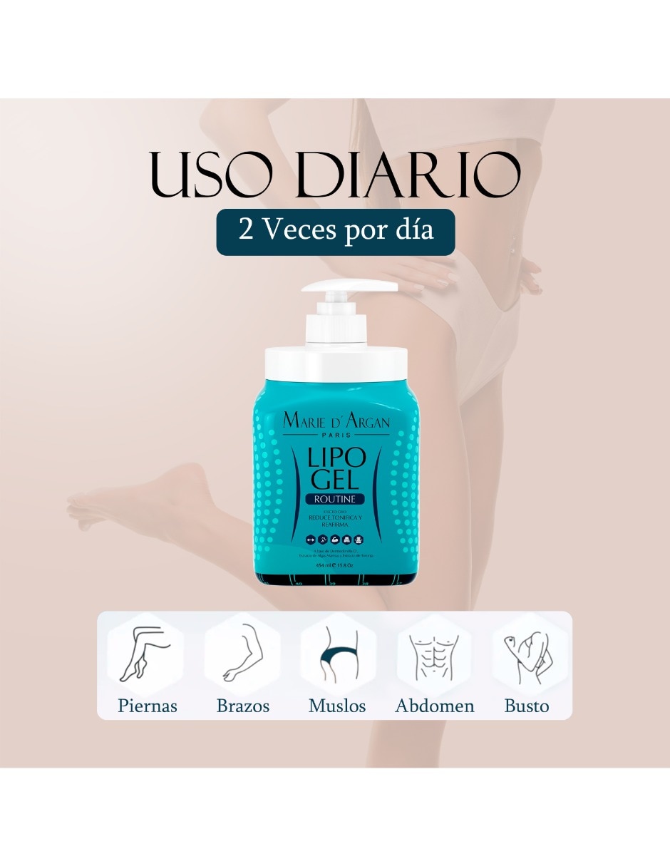 Gel corporal tonificante Lipo Gel Marie D' Argan