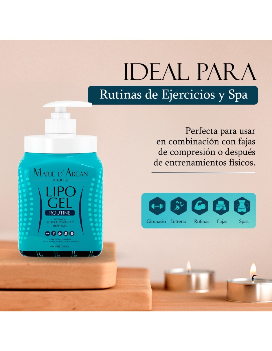 Gel corporal tonificante Lipo Gel Marie D' Argan