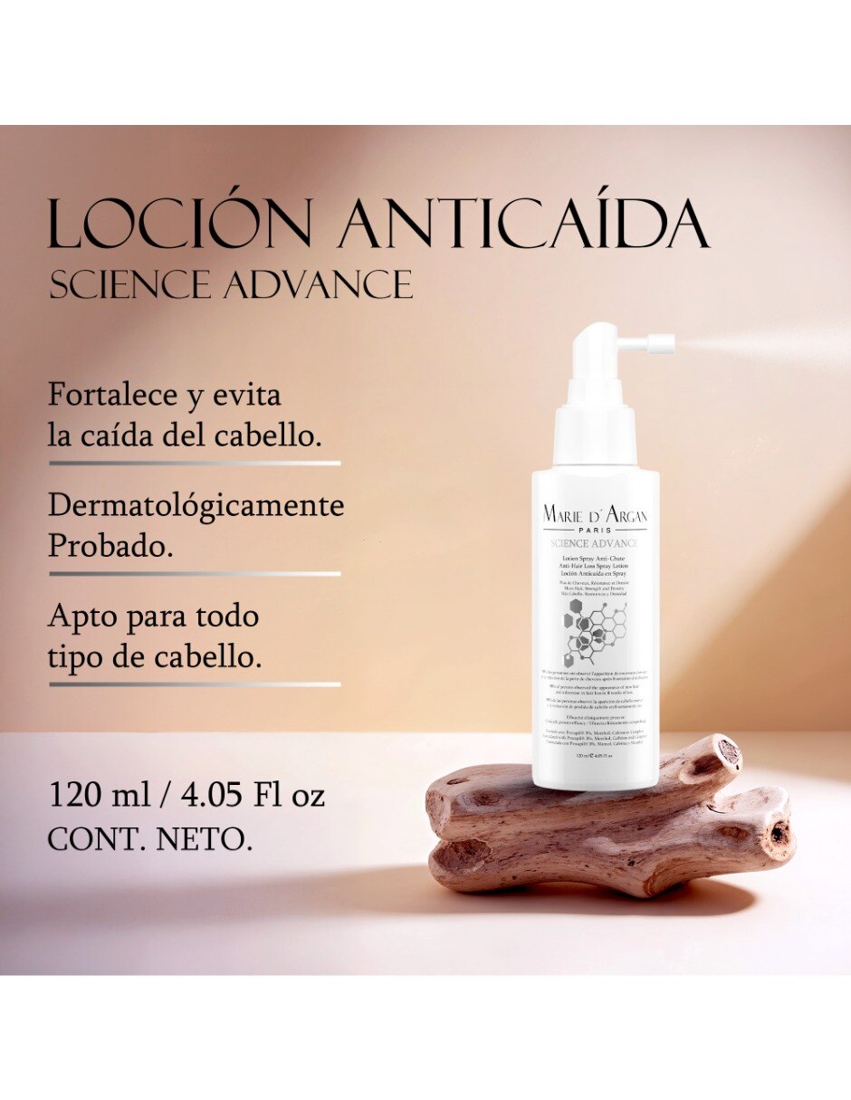 Tónico hidratante lotion spray anti chute Marie D' Argan