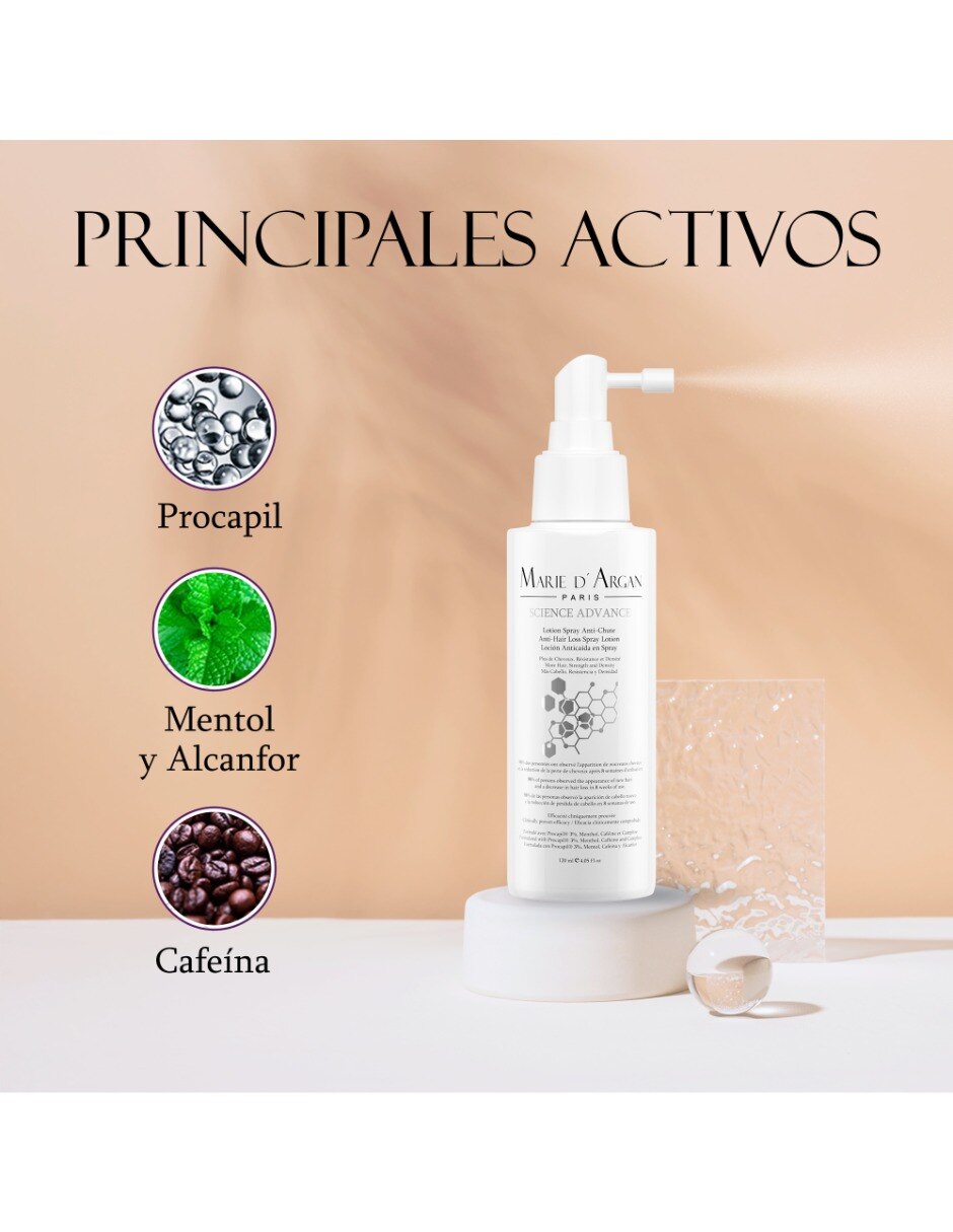 Tónico hidratante lotion spray anti chute Marie D' Argan