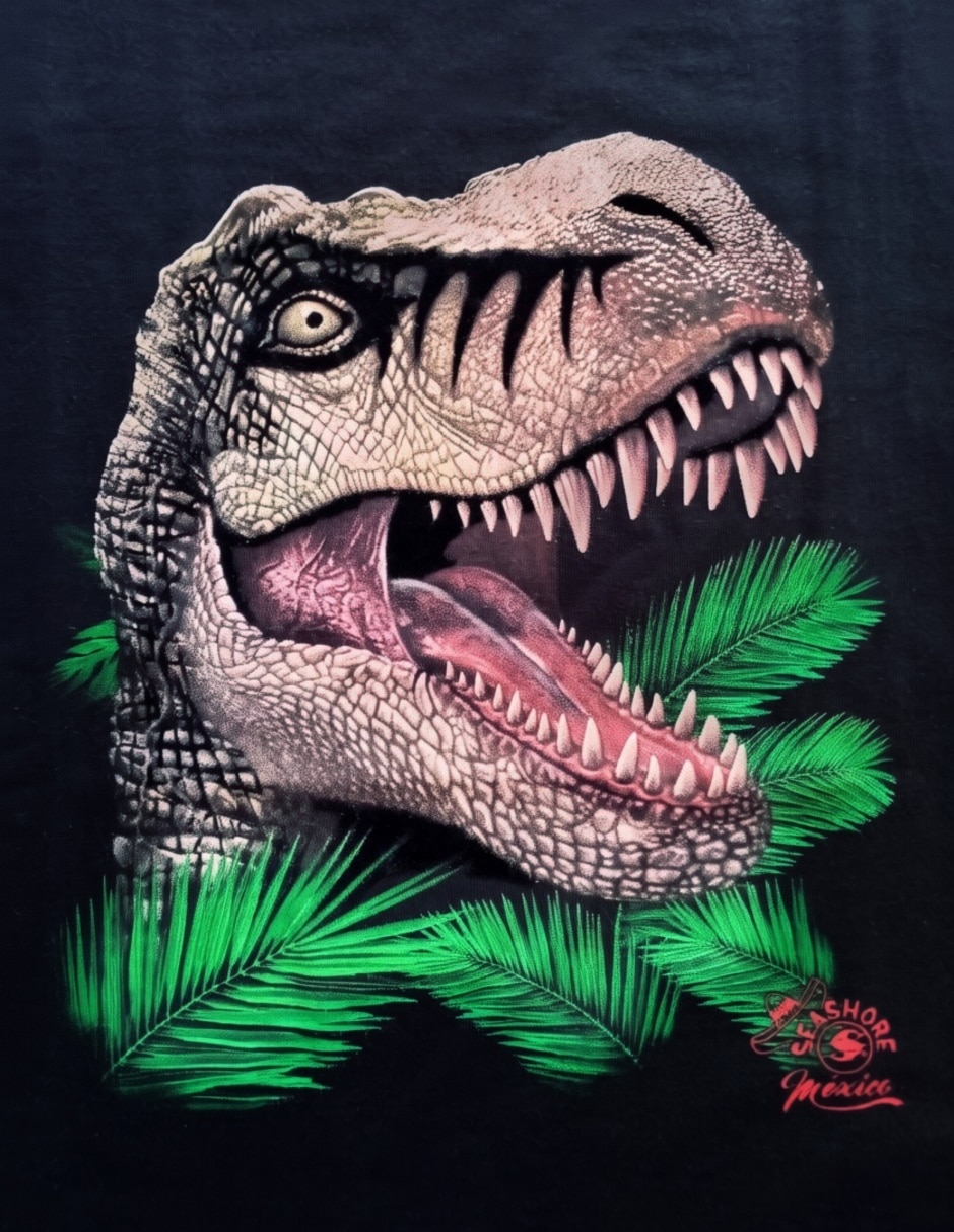Playera Gromo T-rex manga corta unisex