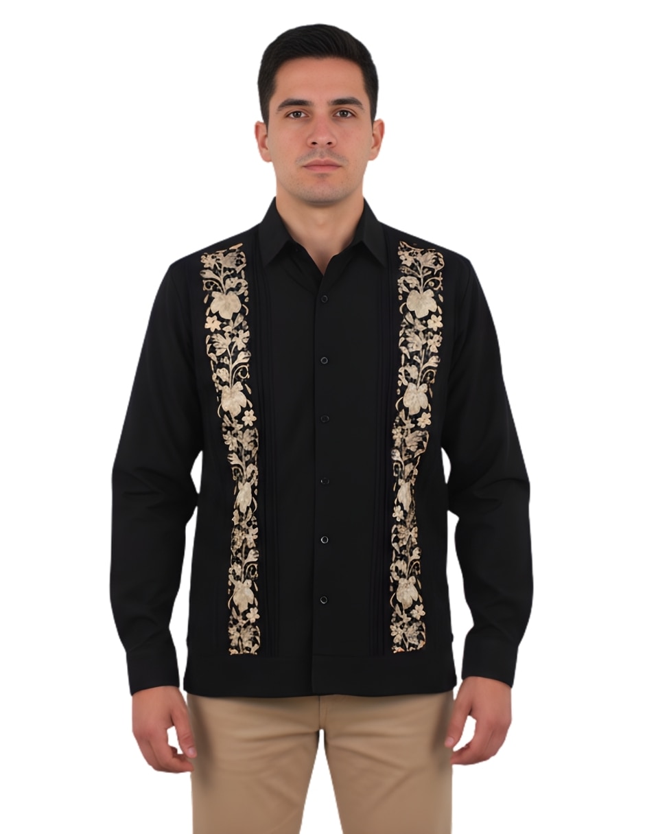 Guayabera manga Larga TEYA ARTESANAL para