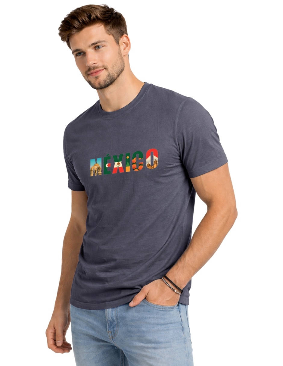 Playera Voltaica cuello redondo para hombre
