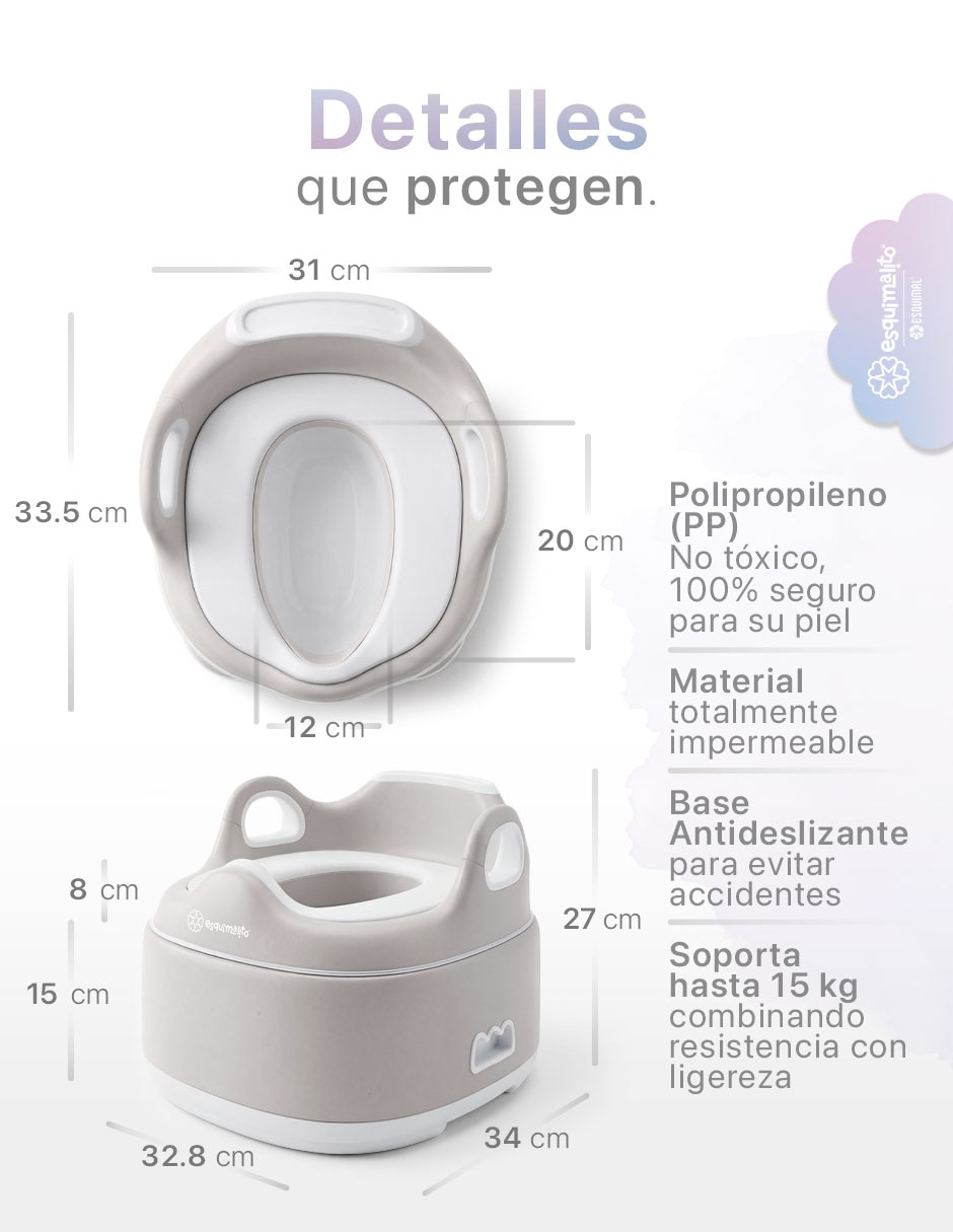 Entrenador de baño con escalón Esquimal 3 en 1 Asiento Reductor Banquito