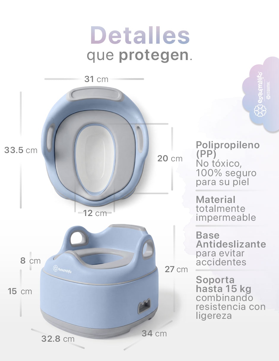 Entrenador de baño con escalón 3 en 1 Asiento Reductor Banquito 3