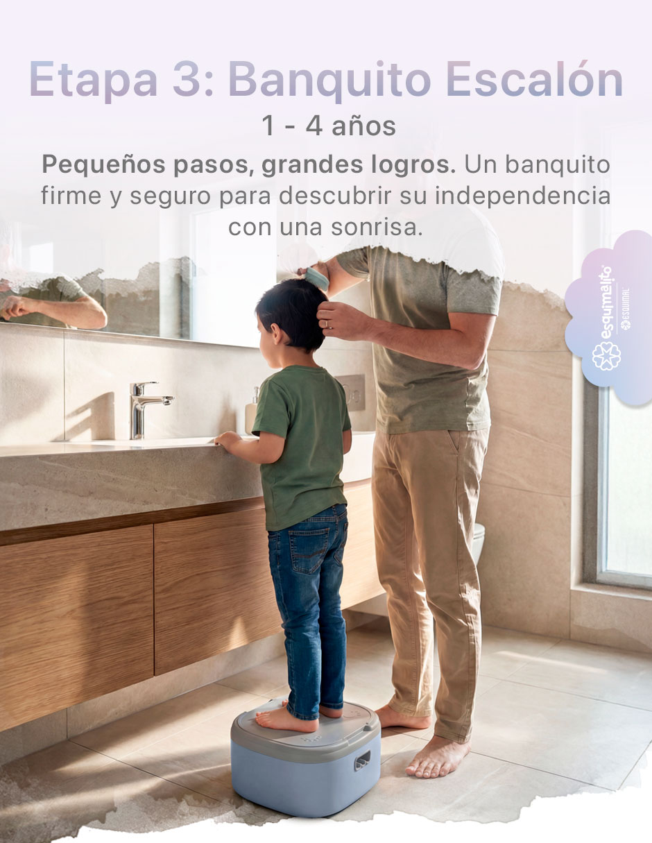Entrenador de baño con escalón 3 en 1 Asiento Reductor Banquito 2