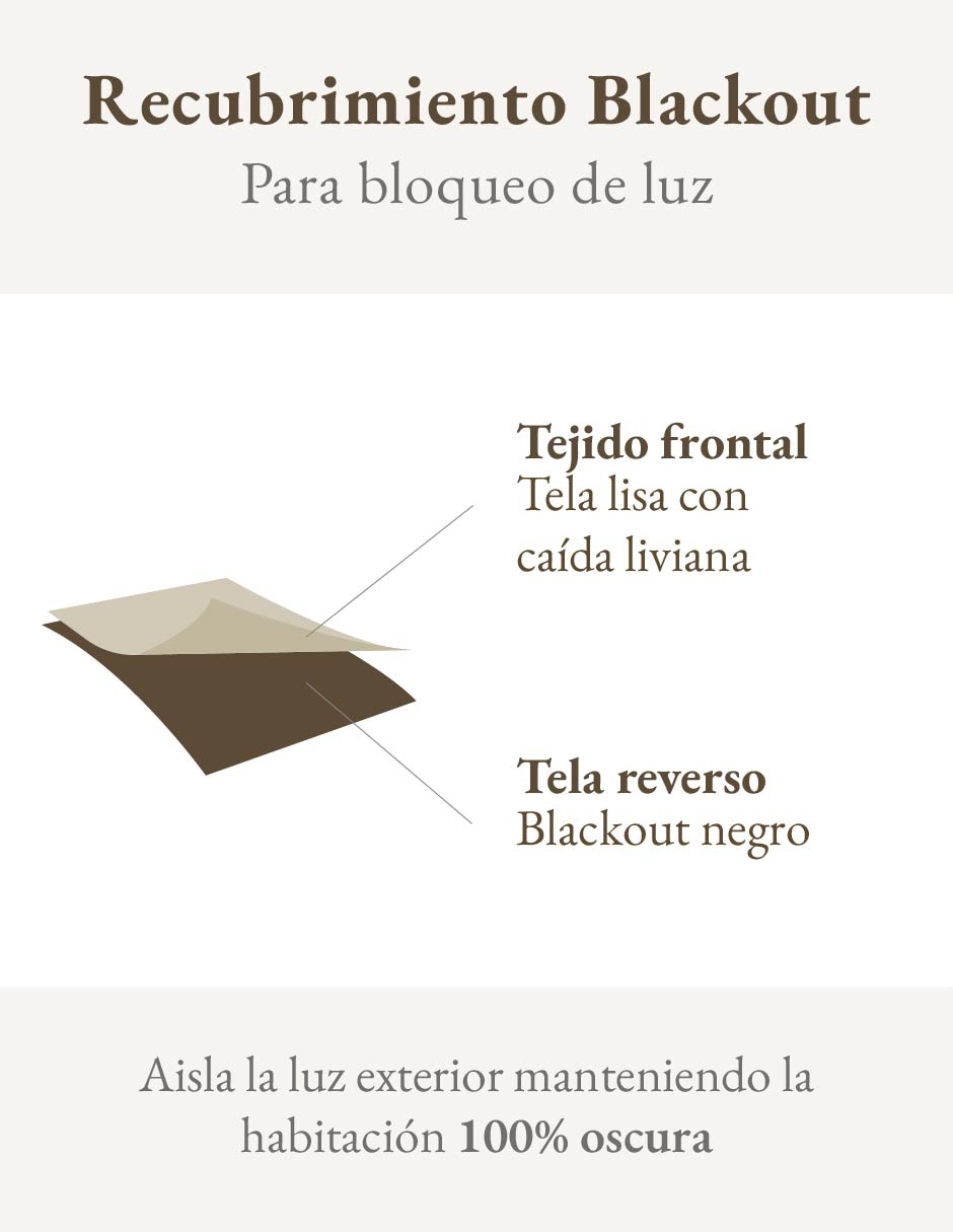Cortina doble black out 6