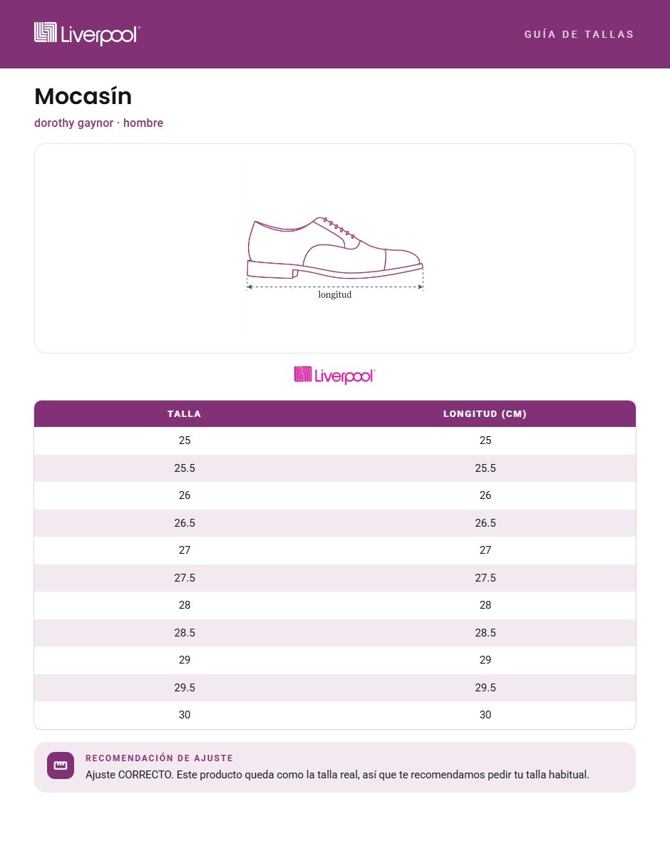 Mocasín dorothy gaynor para hombre