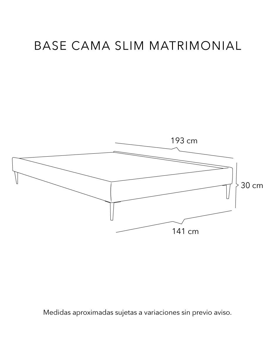 Base para cama No Base Cama Slim de Madera 5