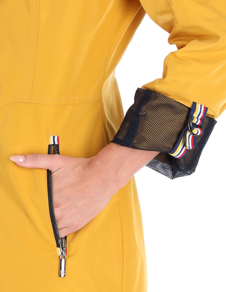 Gabardina impermeable capucha Shyla para mujer