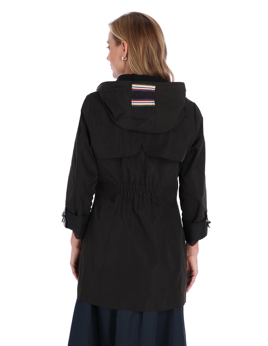 Gabardina impermeable capucha para mujer 2