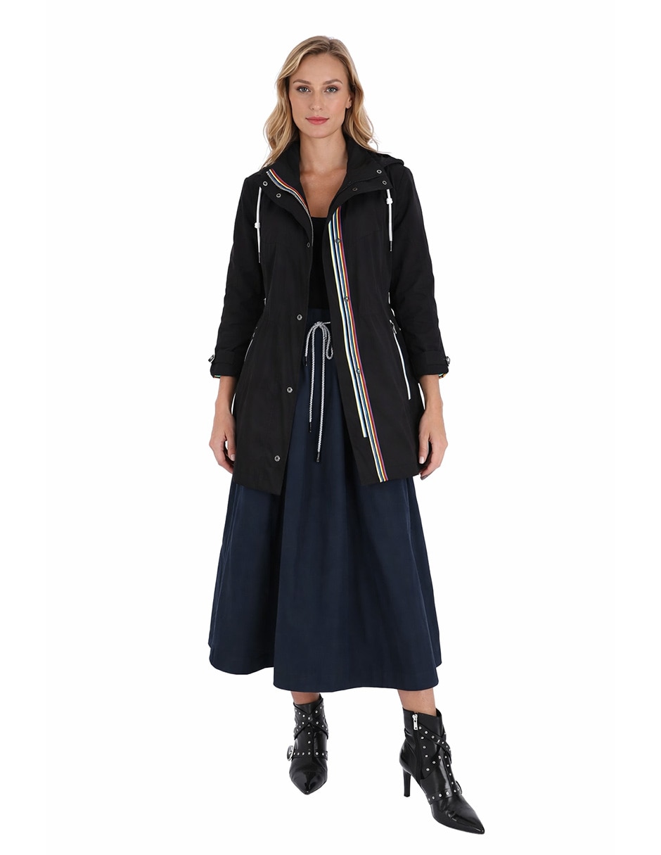 Gabardina impermeable capucha para mujer 1