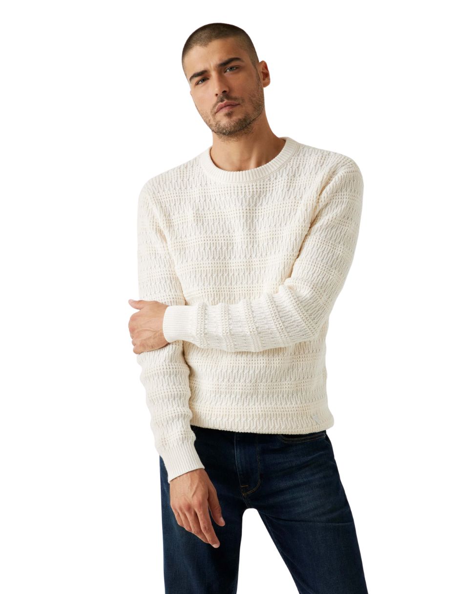 Suéter guess cuello redondo para hombre