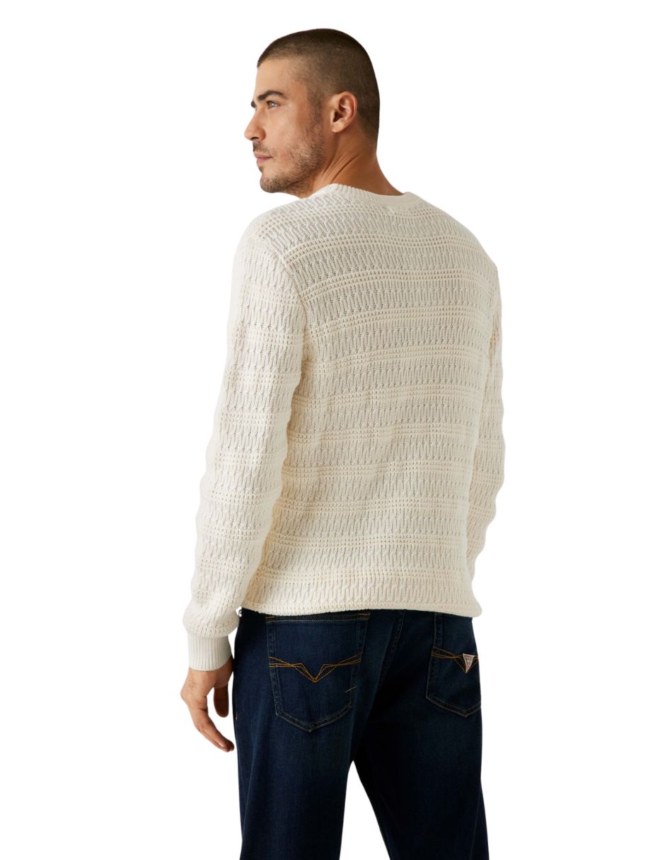 Suéter guess cuello redondo para hombre