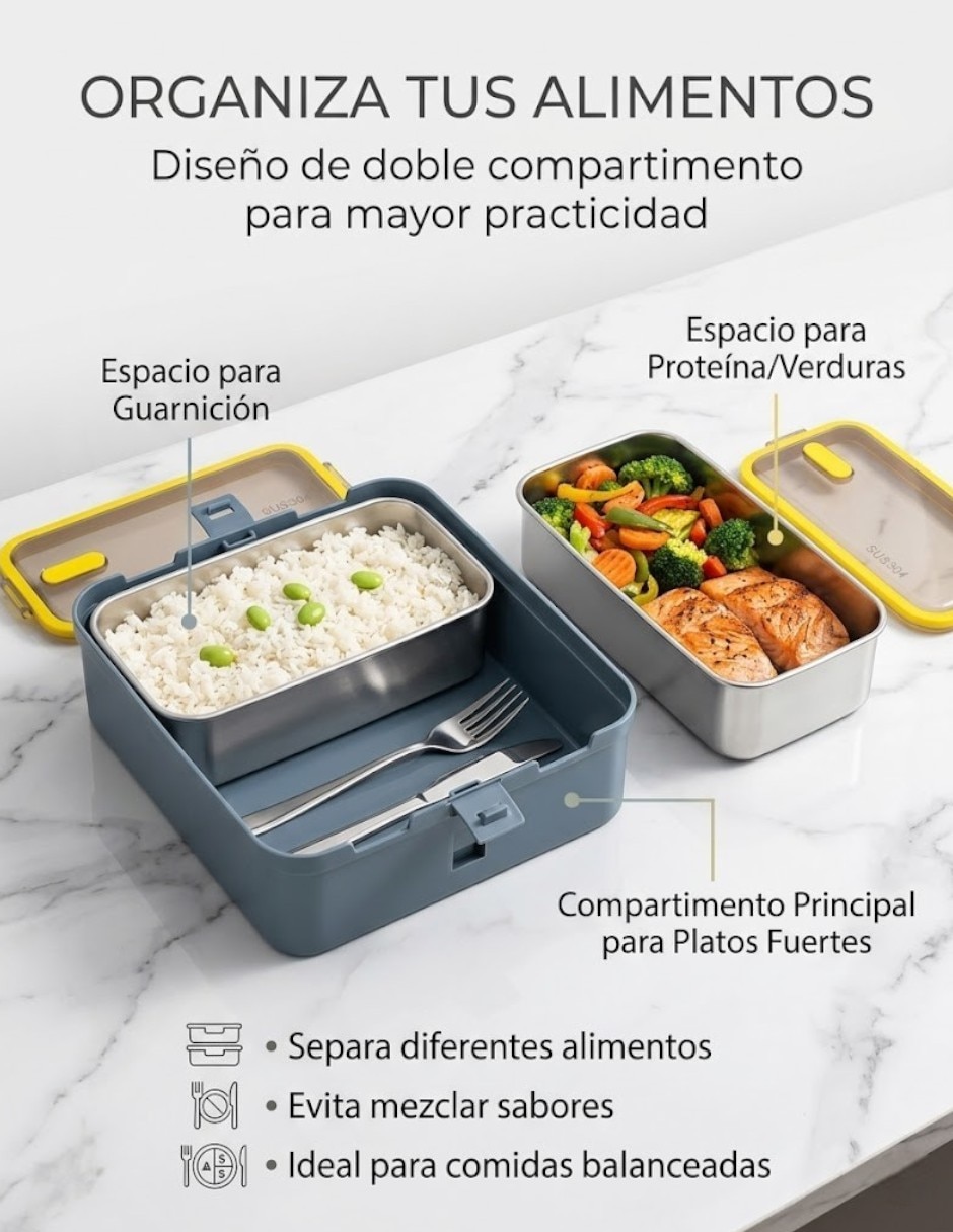 Tupper Cm-Top de acero con plástico