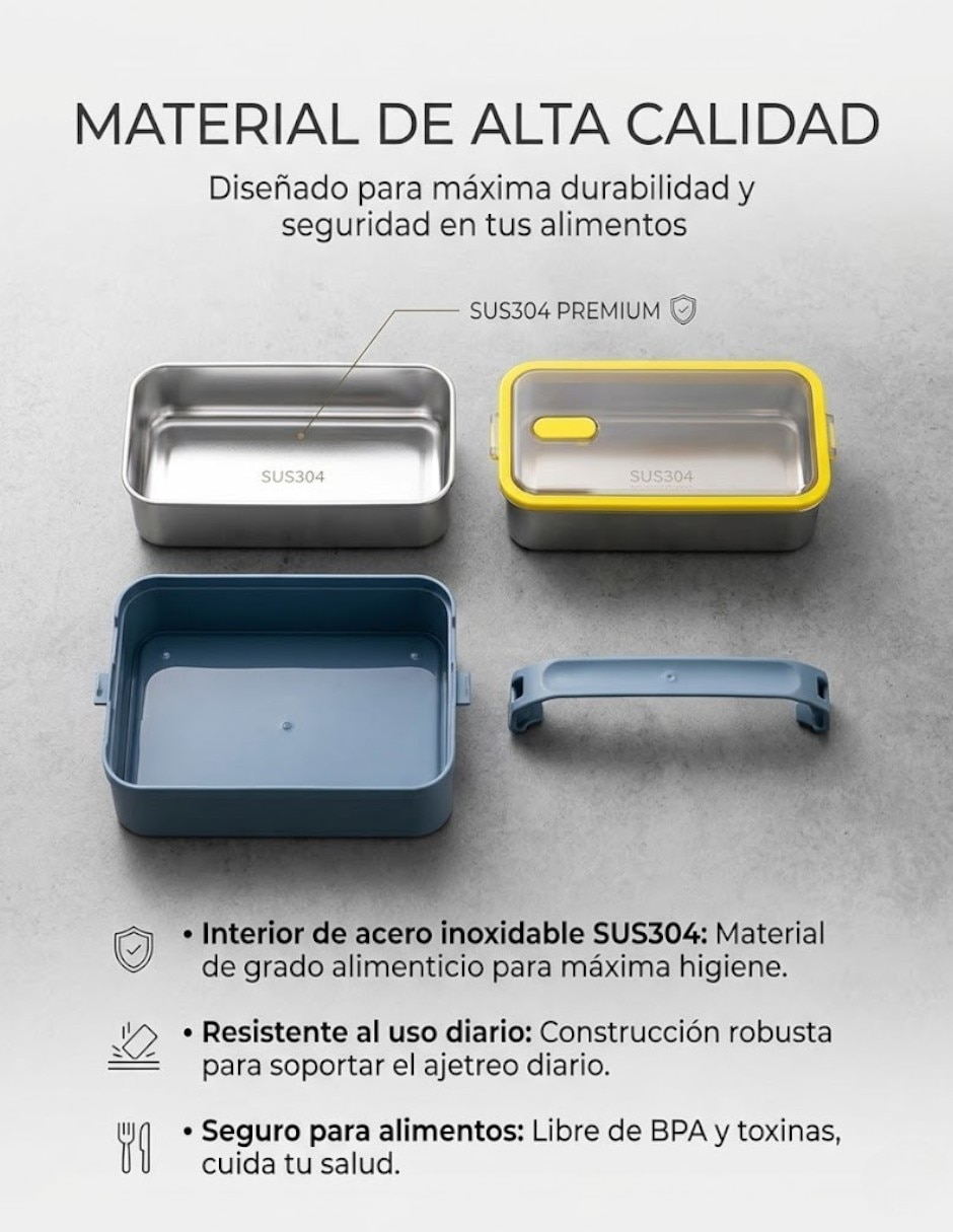 Tupper Cm-Top de acero con plástico