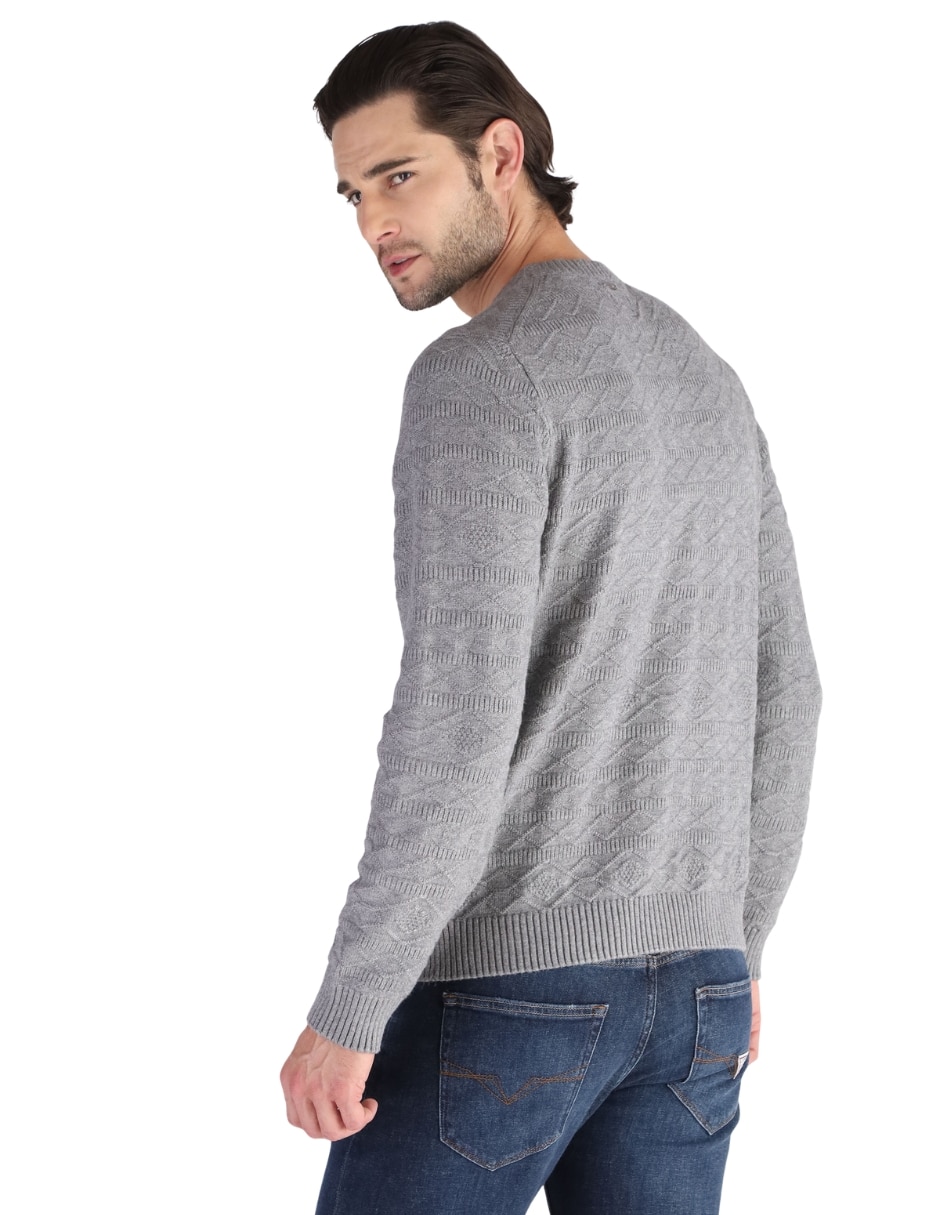 Suéter guess cuello redondo para hombre