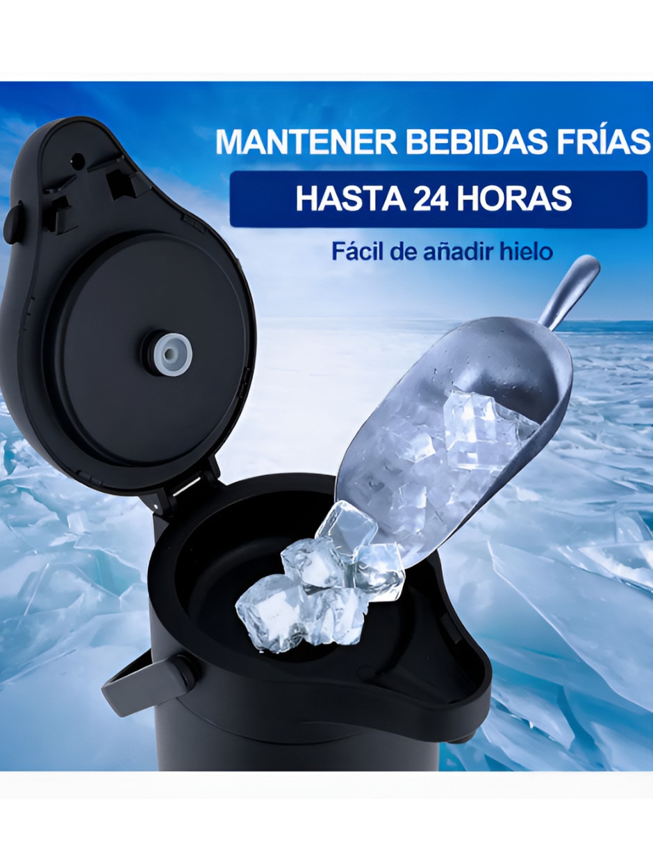 Xtellar de acero inoxidable con tapa a presión
