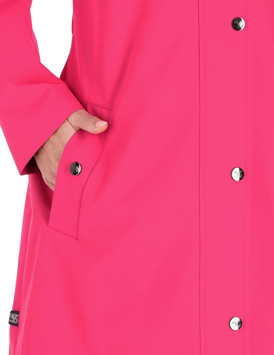Gabardina resistente al agua con capucha Shyla para mujer