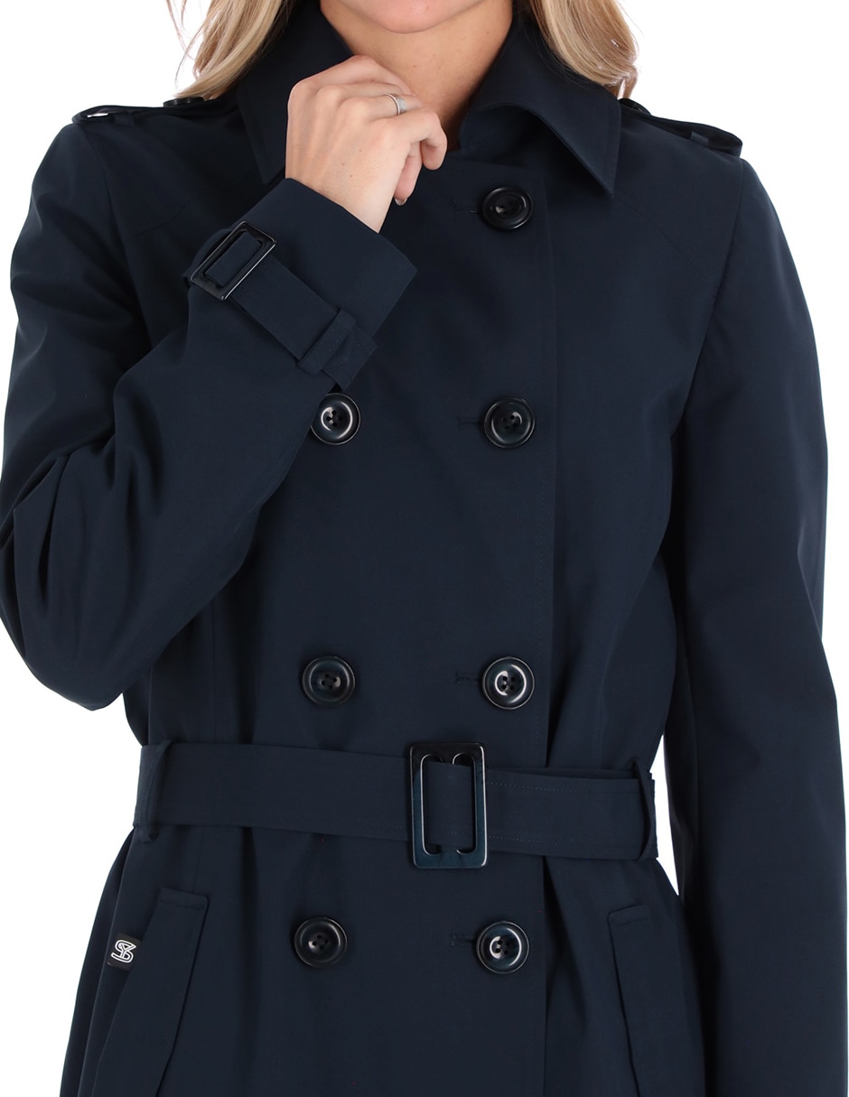 Gabardina impermeable con bolsillos Shyla para mujer