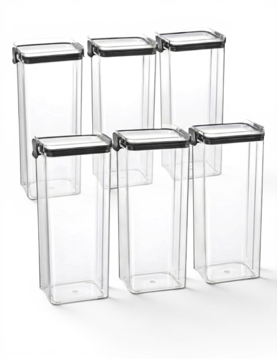 Kit de contenedores de plástico 6 piezas