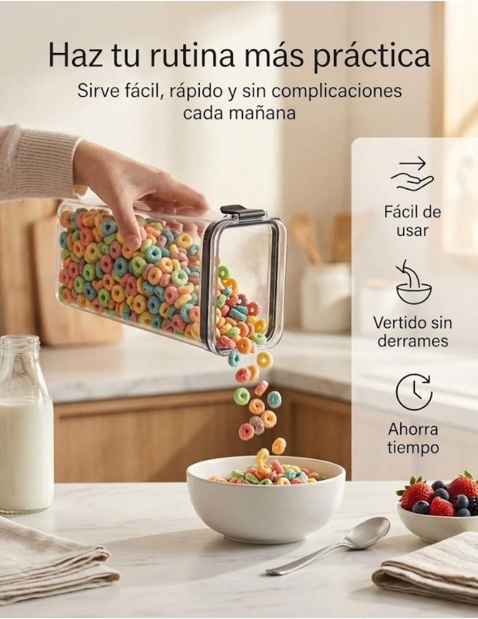 Kit de contenedores de plástico 6 piezas 5