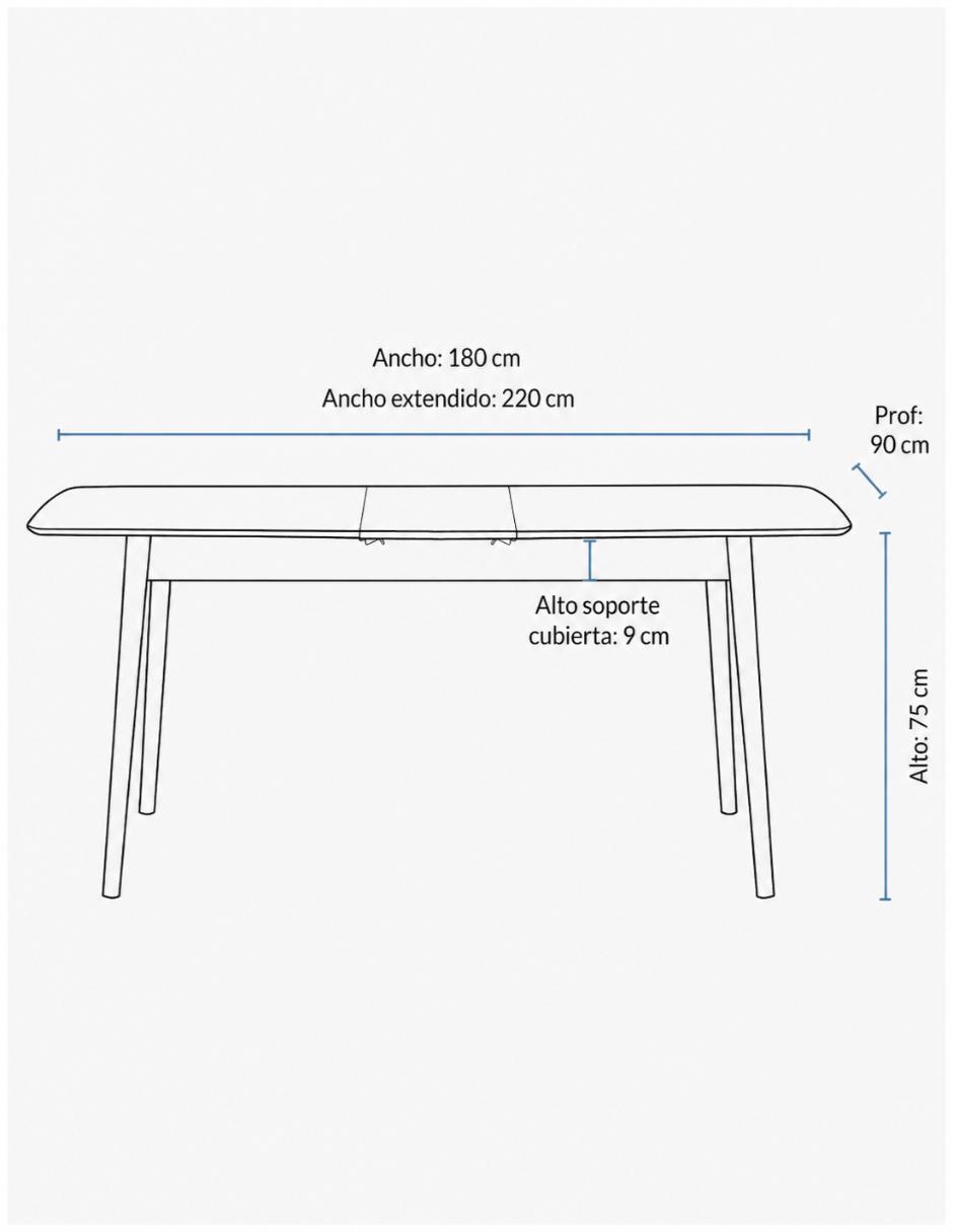 Mesa armable Montreux de mdf 9