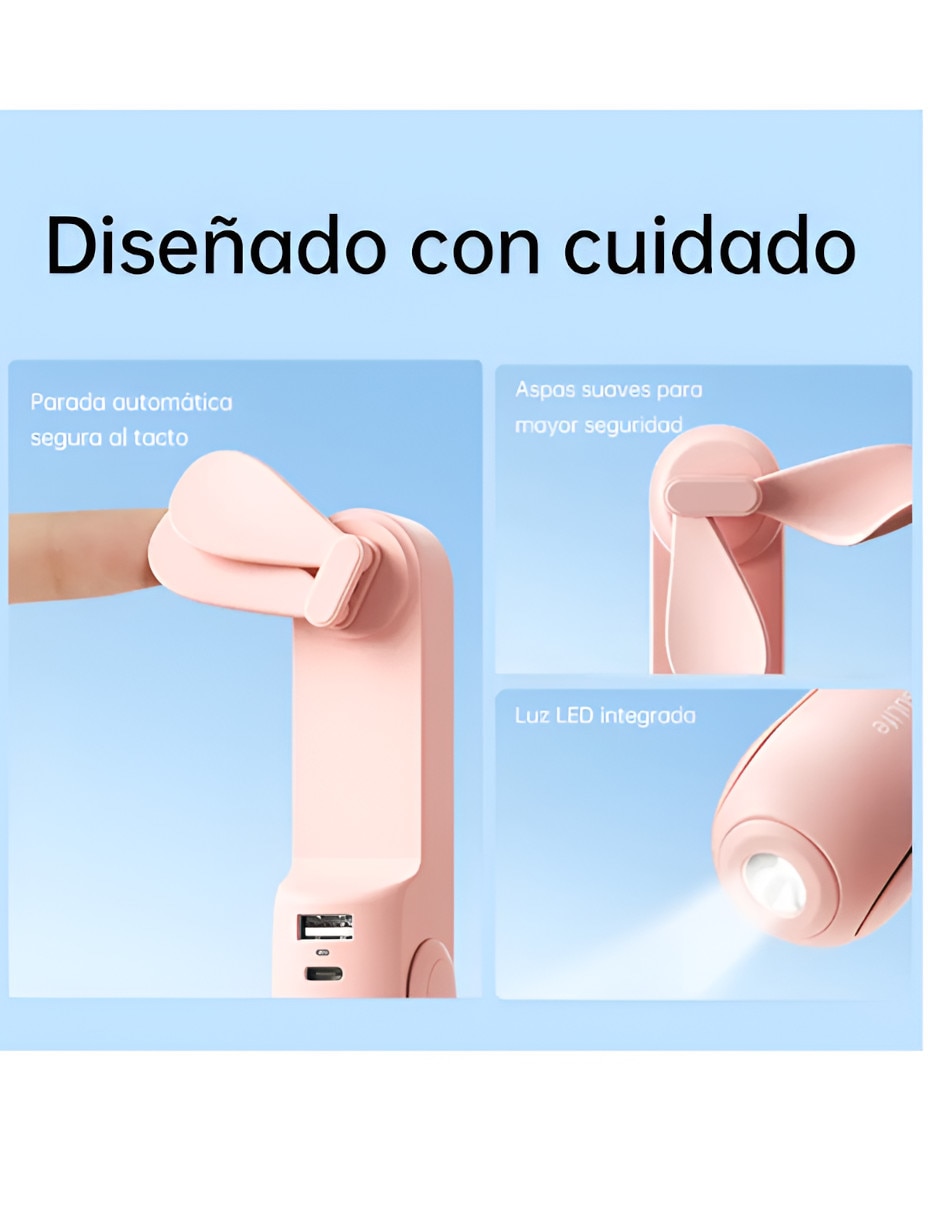 Mini ventilador 3 velocidades 3