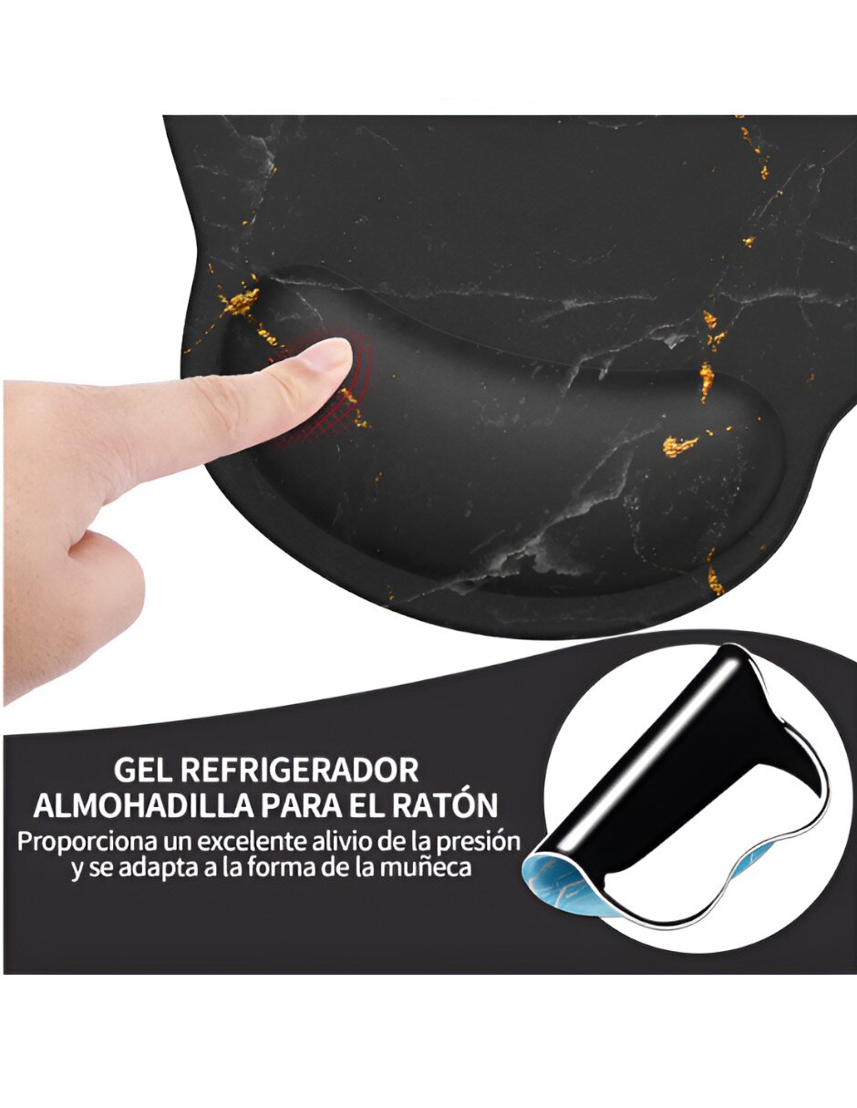 Mouse pad Xtellar con apoyo para muñeca antideslizante