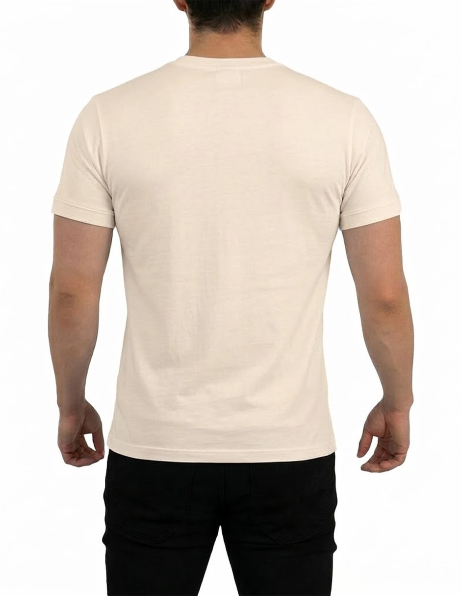 Playera john leopard heritage logo cuello redondo para hombre