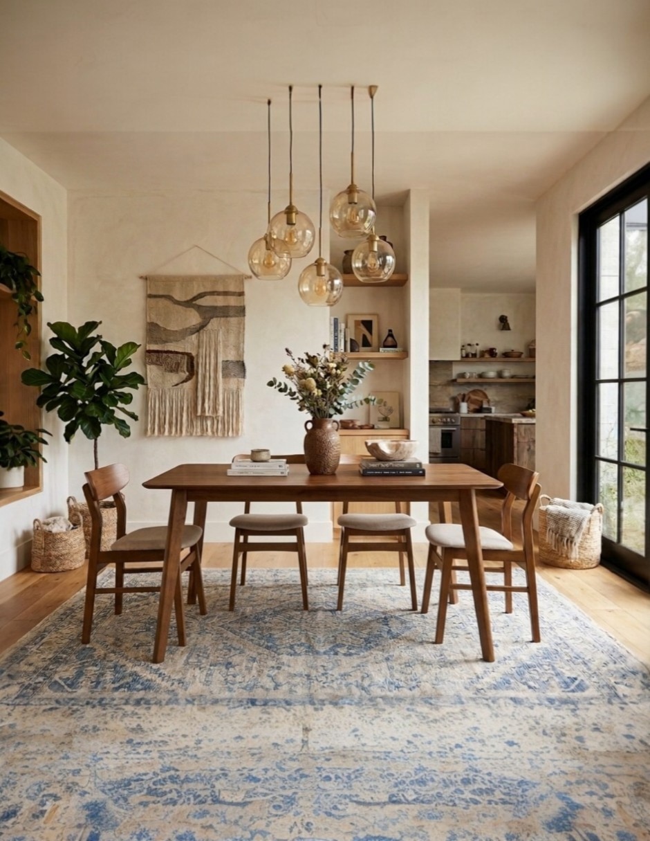 Comedor ansoal para 4 personas de madera