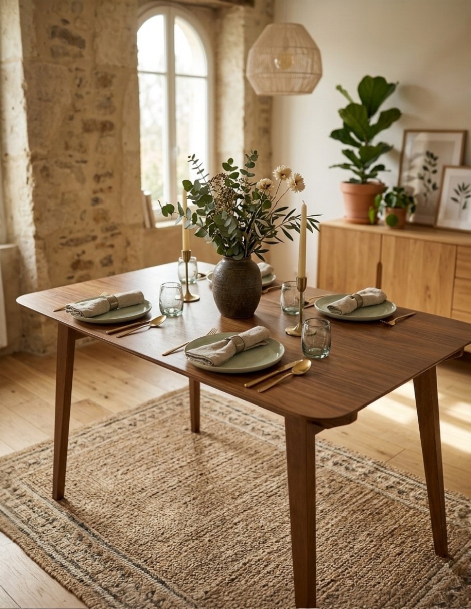 Comedor ansoal para 4 personas de madera