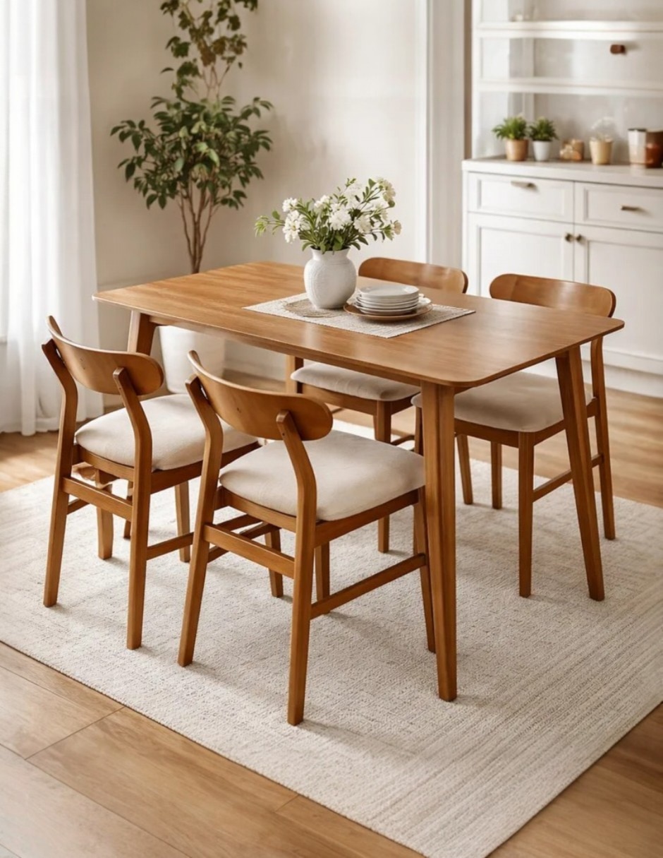 Comedor ansoal para 4 personas de madera