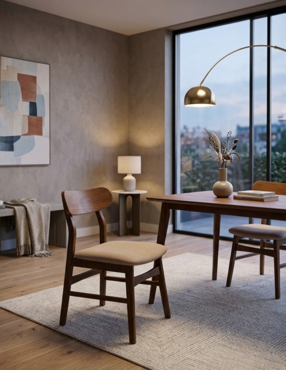 Comedor ansoal para 4 personas de madera