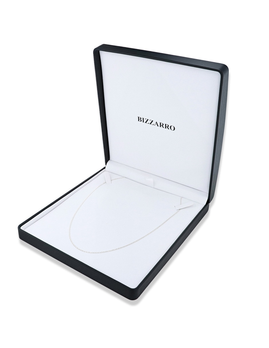 Cadena de eslabones de oro blanco 14 K 4