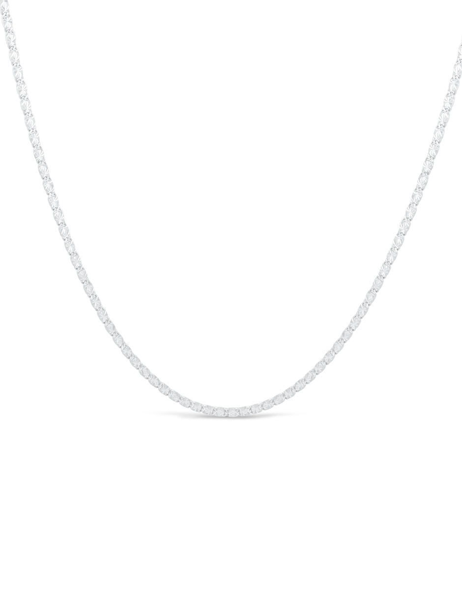 JOYERIAS BIZZARRO Cadena de eslabones Joyerias Bizzarro de oro blanco 14 K