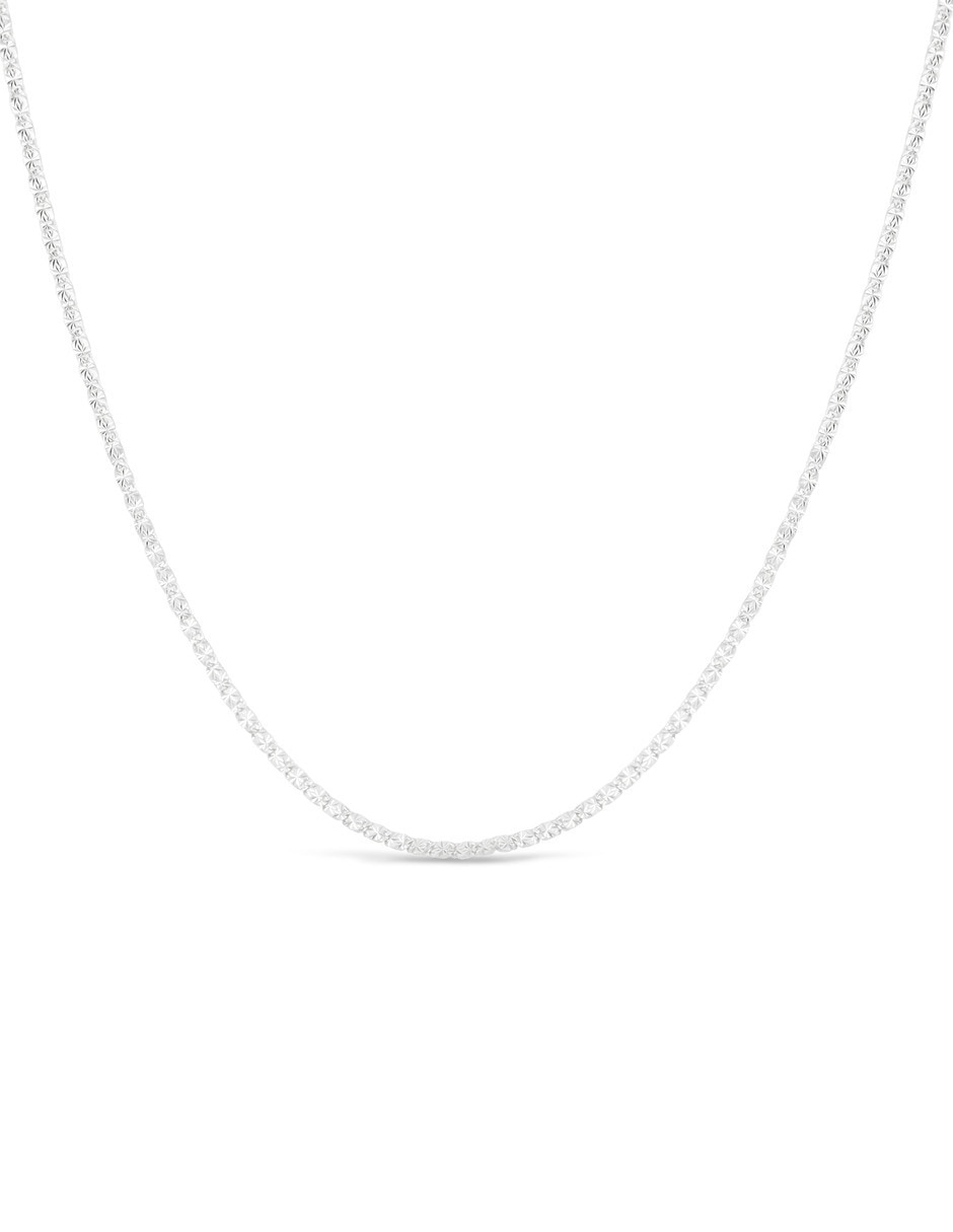JOYERIAS BIZZARRO Cadena de eslabones Joyerias Bizzarro de oro blanco 14 K