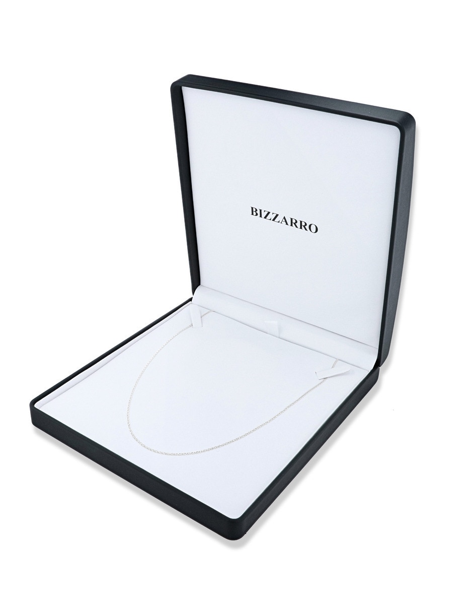 Cadena de eslabones Joyerias Bizzarro de oro blanco 14 K