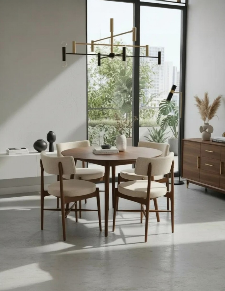 Comedor ansoal para 4 personas de madera