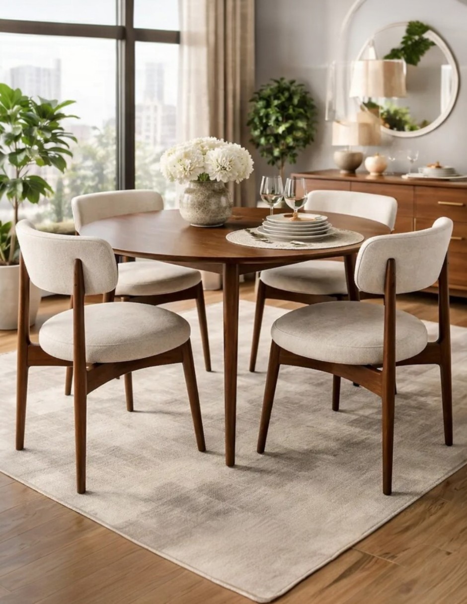 Comedor ansoal para 4 personas de madera